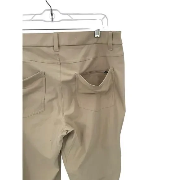 Lululemon ABC Slim-Fit 5 Pocket Pants Warpstreme Tan Size 34 - Picture 5 of 7